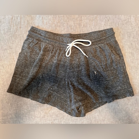 Bundle of two soft shorts - Linen and jersey, drawstring - red and gray - Picture 6 of 6